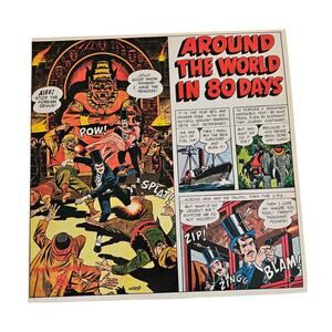 Around The World 80 Days High Camp Adventure Jules Verne Vinyl LP Record Rare